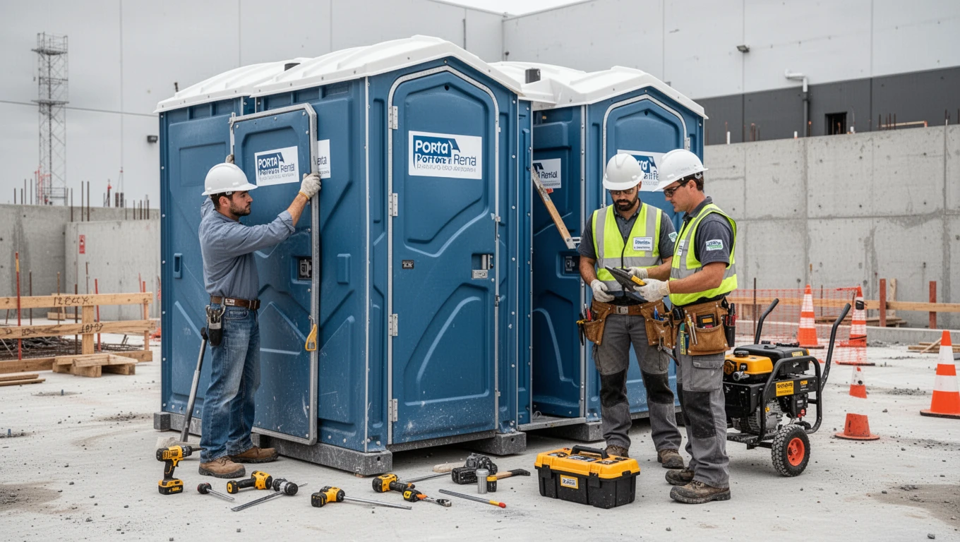 Construction Porta Potty Rental